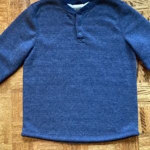 BC Clothing Mens MED Pullover Thermal Sweater Long Sleeve Thick Lining Blue Gray